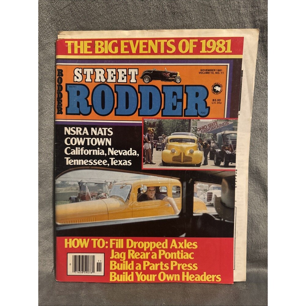Vintage November 1981 Street Rodder Collector's Magazine The Big Events